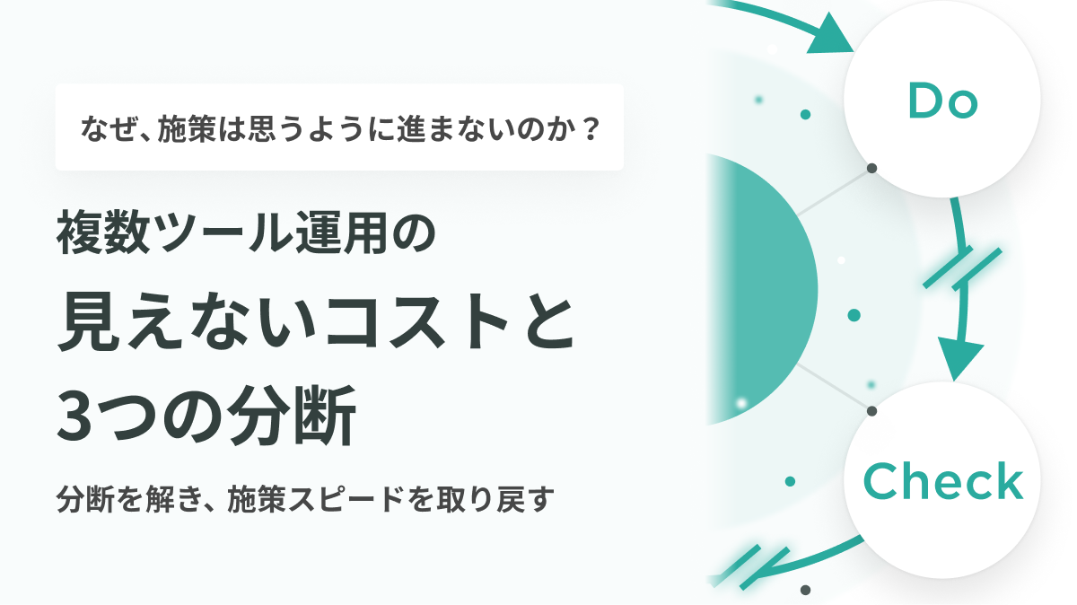複数ツール運用の「見えないコスト」と3つの分断